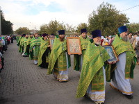 Преосвященнейший епископ Владимир принял участие в торжественном крестном ходу и освящении памятника преподобному Севастиану Карагандинскому в «Шахтёрской столице»