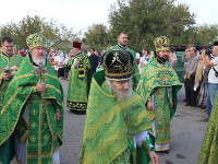 Преосвященнейший епископ Владимир принял участие в торжественном крестном ходу и освящении памятника преподобному Севастиану Карагандинскому в «Шахтёрской столице»