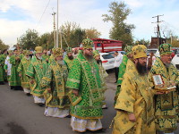 Преосвященнейший епископ Владимир принял участие в торжественном крестном ходу и освящении памятника преподобному Севастиану Карагандинскому в «Шахтёрской столице»