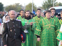 Преосвященнейший епископ Владимир принял участие в торжественном крестном ходу и освящении памятника преподобному Севастиану Карагандинскому в «Шахтёрской столице»