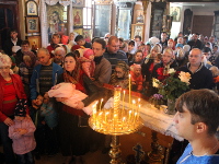 Божественная Литургии архиерейском чином прошла в храме Всех Святых города Петропавловска