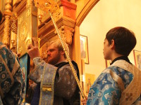 Всенощное бдение в канун праздника Покрова Пресвятой Богородицы состоялось в Главном храме Петропавловской и Булаевской епархии