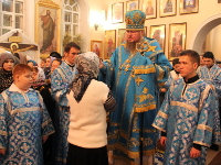 Всенощное бдение в канун праздника Введения во храм Пресвятой Богородицы прошло в Главном храме епархии 