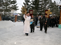 Престольный праздник в храме посёлка Саумалколь 