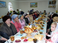 Престольный праздник в храме посёлка Саумалколь 