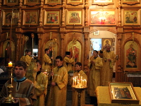 Преосвященнейший епископ Владимир совершил Божественную Литургию в неделю 25-ю по Пятидесятнице  