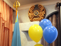 Праздник 25-летия Независимости в средней школе в честь прп. Сергия Радонежского  