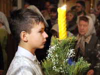 Всенощное бдение в праздник Рождества Христова в Вознесенском кафедральном соборе 